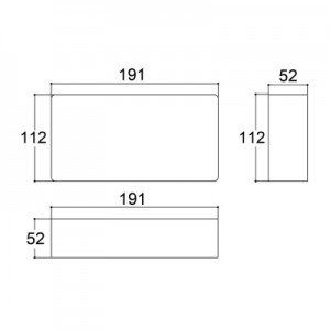 Caixa Patola PB-119/2 52x110x190 Caixa Patola PB-119/2 52x110x190